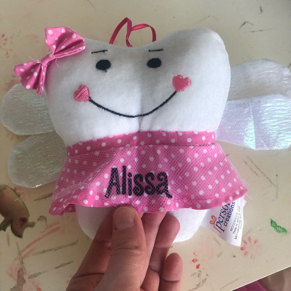 Tooth Fairy Pillow - personalized with 'Alissa'